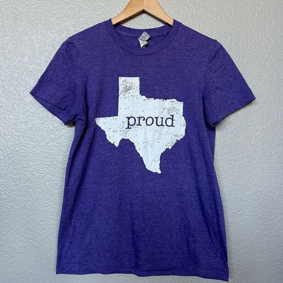 Texas Proud Purple T-Shirt S - Picture 1 of 3